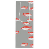 赤灰色の魚 ワインギフトバッグ (正面)