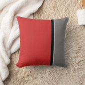 赤灰色モダン クッション (ブランケット)