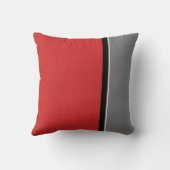 赤灰色モダン クッション (裏面)