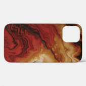 赤灰色抽象芸術壁紙 Case-Mate iPhoneケース (裏面 (横))