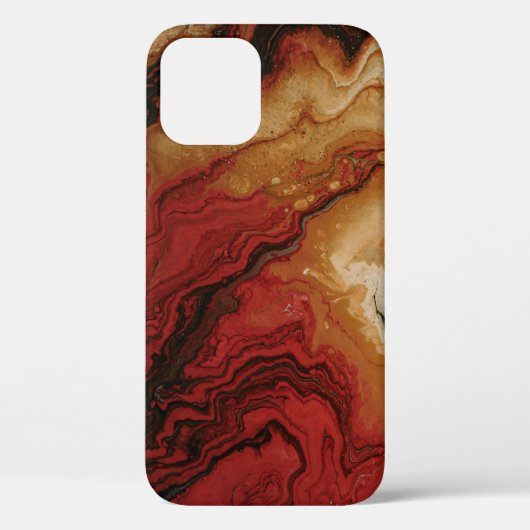 赤灰色抽象芸術壁紙 Case-Mate iPhoneケース (裏面)