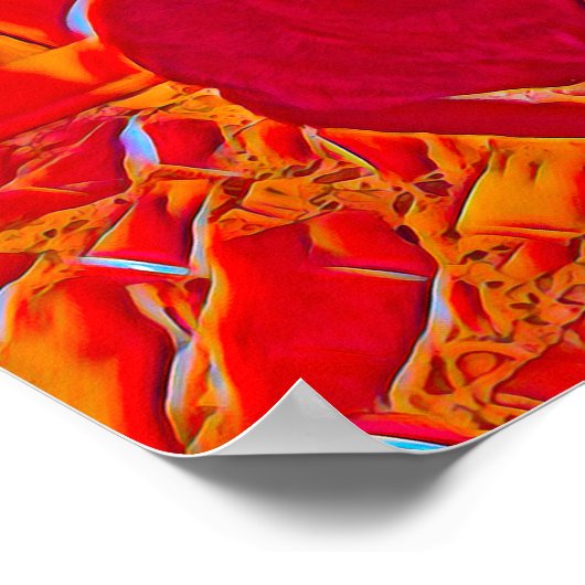 赤炎に包ま絵を描れ ポスター (角)