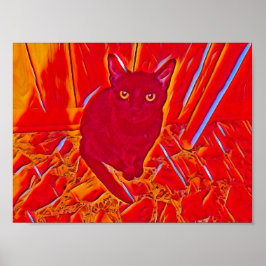 赤炎に包ま絵を描れ ポスター