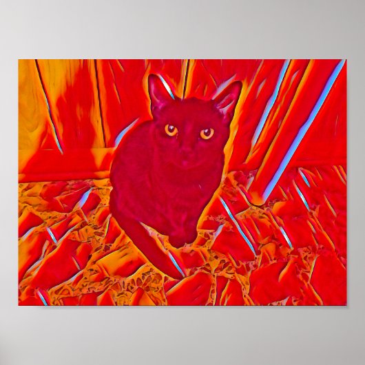 赤炎に包ま絵を描れ ポスター (正面)