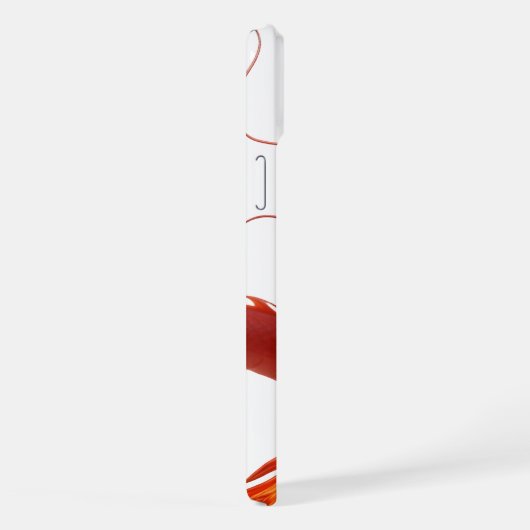 赤炎のドラゴンアート | 神話の炎竜デザイン iPhoneケース (右側面)