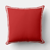 赤無地のと白 クッション (裏面)