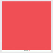 赤無地の背景 シール (シート)