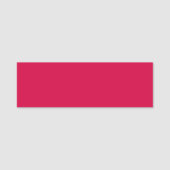 赤無地の色の無地アマランサス 名札 (正面)