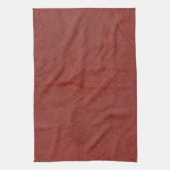 赤無地の色 キッチンタオル (縦)