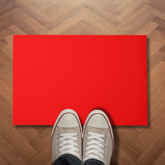 赤無地の色 |クラシック |エレガント | |トレンディー ドアマット