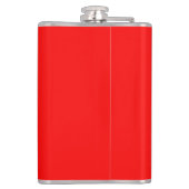 赤無地の色 |クラシック |エレガント | |トレンディー フラスク (裏面)