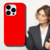 赤無地の色 |クラシック |エレガント | |トレンディー Case-Mate iPhoneケース