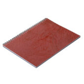 赤無地の色 ノートブック (左側)