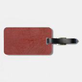 赤無地の色 ラゲッジタグ (裏面横)