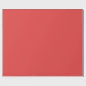 赤無地の色 ラッピングペーパー (フラット)