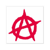 赤無政府無政府主義者のシンボル セルフインキングスタンプ (デザイン)