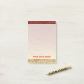 赤焦げテラコッタ勾配アルミグランジニウム ポストイット (デスク上)