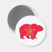 赤熊ロシアの磁石 マグネット (正面/裏面)