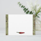 赤熱したチリペッパーウッドルックありがとう サンキューカード (スタンド正面)