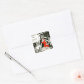 赤熱した女性 スクエアシール (封筒)