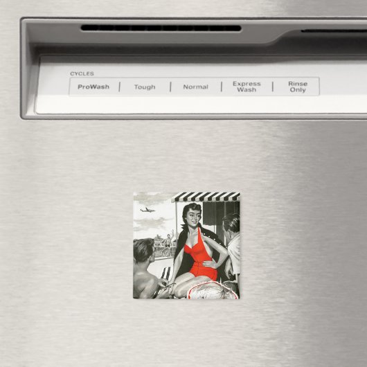 赤熱した女性 マグネット (インサイチュ (食洗機))