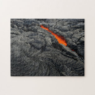 赤熱した溶岩アットキラウエアインハワイ火山 ジグソーパズル