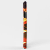 赤熱の火山性溶岩またはエンバーの上の海の牡蠣の殻 Case-Mate iPhoneケース (裏面/右)