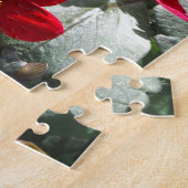 赤熱ピンクデイジー/デイジー花 ジグソーパズル (側面)