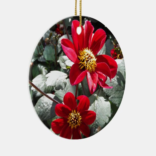 赤熱ピンクデイジー/デイジー花 セラミックオーナメント (右)