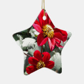 赤熱ピンクデイジー/デイジー花 セラミックオーナメント (右)