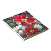 赤熱ピンクデイジー/デイジー花 ノートパッド (アングル)