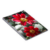 赤熱ピンクデイジー/デイジー花 ノートブック (右側)