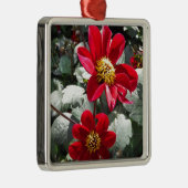 赤熱ピンクデイジー/デイジー花 メタルオーナメント (右)