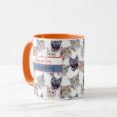 赤熱狂する猫 マグカップ (正面左)