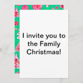 赤熱狂する菓子クリスマス 招待状 (正面/裏面)