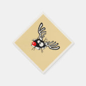 赤熱狂する鼻トナカイ スタンダードカクテルナプキン (角)