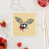 赤熱狂する鼻トナカイ スタンダードカクテルナプキン (インサイチュ)