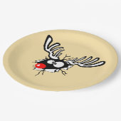 赤熱狂する鼻トナカイ ペーパープレート (アングル)