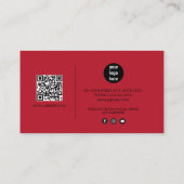 赤爪、 ネイルドリップネイルアートマニキュアQRコード 名刺 (裏面)