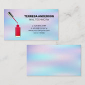 赤爪、 ネイルポーランドとブラシ |パステルブレンド 名刺 (正面/裏面)