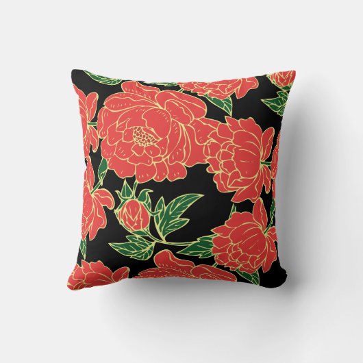 赤牡丹 クッション (裏面)