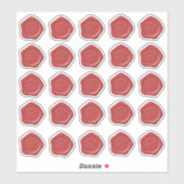 赤犬の足のワックスシール シール (シート)