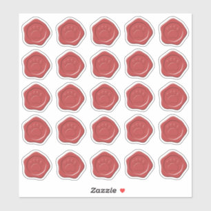 赤犬の足のワックスシール シール