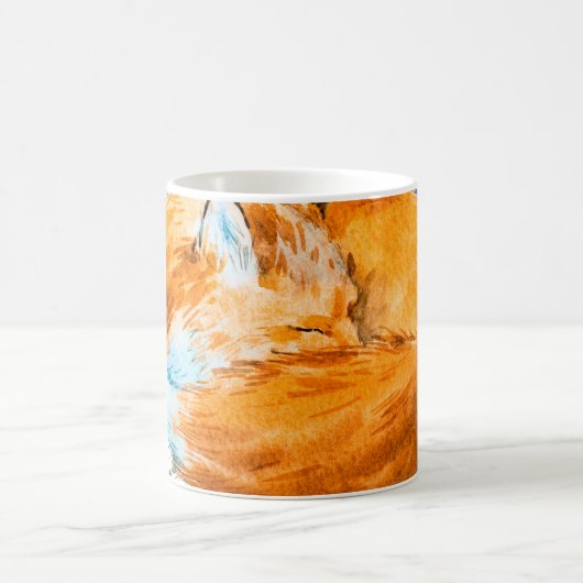 赤狐というイラストレーション コーヒーマグカップ (中央)