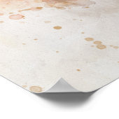 赤狐の水彩肖像03 ポスター (角)