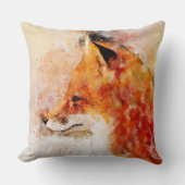 赤狐水彩肖像 03 クッション (正面)