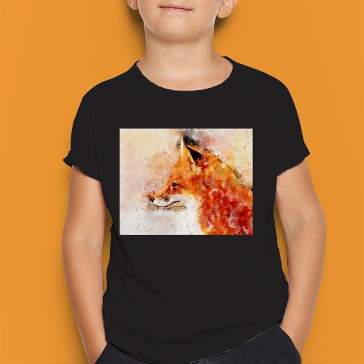赤狐水彩肖像 03 Tシャツ