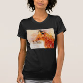 赤狐水彩肖像 03 Tシャツ (正面)