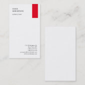 赤独占的白ミニマモダンリスト平野 名刺 (正面/裏面)