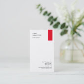 赤独占的白ミニマモダンリスト平野 名刺 (スタンド正面)